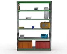 Стеллаж Metalex Kit Comfort 2000х1100х300 6 полок, Серо-зеленый