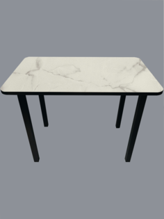 Стол обеденный ПЛЕС Жемчужный перито 100x60x76 см