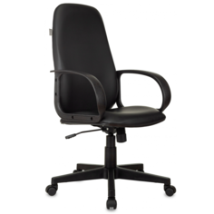 Кресло руководителя Бюрократ CH-808AXSN черный Or-16 эко.кожа крестов. пластик