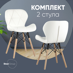 Стул для кухни Stool Group Бон 2 шт, экокожа, белый