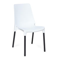 Стул для кухни со спинкой TetChair GENIUS пластик, 1шт., белый