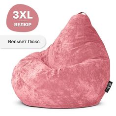 Кресло мешок GoodPoof Комфорт груша XXXL вельвет Пудра