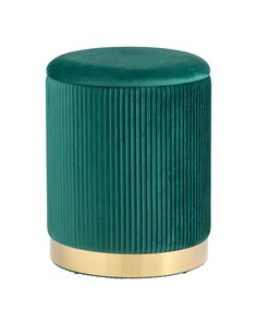 Пуф Шарлотта с ящиком велюр зеленый Stool Group