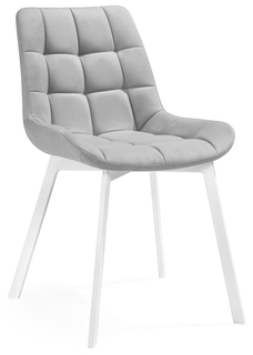 Стул ЛайфМебель Челси, светло-серый/белый