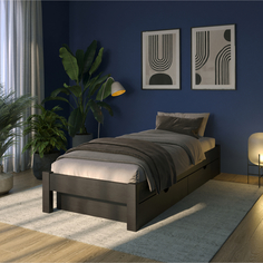 Кровать подиум Relaksan Генрих на ножках 2 ящика Венге 90х200