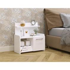 Тумба прикроватная Аманда, 600х290х470, Белый Клик Мебель