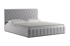 Кровать Милана велюр светло-серый