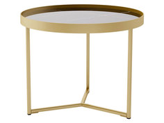 Журнальный столик Калифорния мебель Тайлер Сахара нуар / Золото