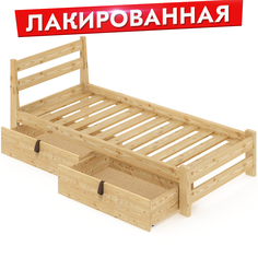 Кровать односпальная Solarius Классическая 80mlak-2yash бежевый 80х200 см