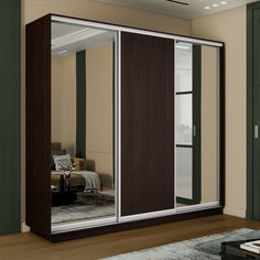 Шкаф-купе Медиум 2 зеркало, 180х45х220 Е1 45EMT2_180_V