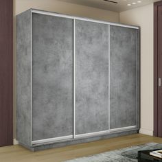 Шкаф-купе Е1 Экспресс Элемент 180х60х220, Бетон