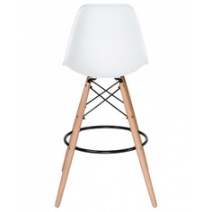 Барный стул Logomebel, светлый бук/белый