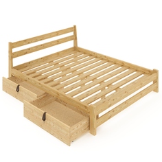 Кровать двуспальная Solarius Классическая 160m-2yash бежевый 160х200 см