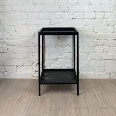 Прикроватная тумба черный 38x38x60 см No Brand