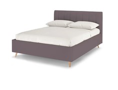 Кровать двуспальная Rooney, 160х200, Велюр Энигма 08 Серый Armos