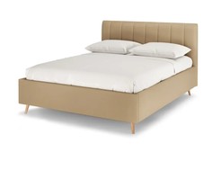 Кровать полутораспальная Rooney, 120х200, Велюр Teddy 008 Бежевый Armos