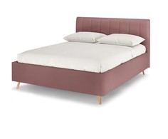 Кровать двуспальная Rooney с ПМ, 180х200, Велюр Teddy 633 Тёмно-лиловый Armos
