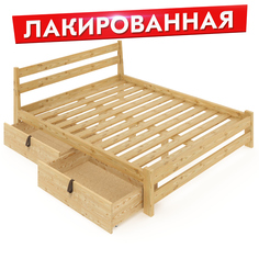 Кровать двуспальная Solarius Классическая 150mlak-2yash бежевый 150х200 см