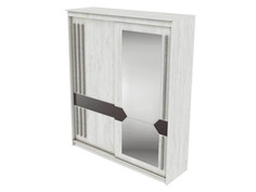 Шкаф-купе СВ-Мебель Колор Сосна Санторини светлый/Графит, Зеркало 1700 мм