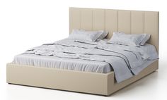 Двуспальная кровать Galaxy Венера-3, 160х200, бежевый экокожа