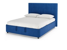 Кровать двуспальная Betta mini, 160х200, Велюр Vip 10 Синий Armos