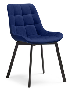 Стул на металлокаркасе ЛайфМебель Челси, синий/черный
