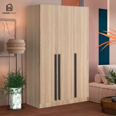Шкаф для одежды HomeGrad Бостон 220х120х52, Сонома
