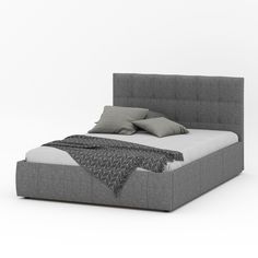 Двуспальная кровать Galaxy Венера-2, 180х200, серый рогожка
