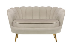 Диван ракушка Mak-interior Pearl double, светло-коричневый