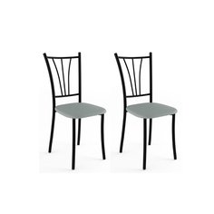 Комплект стульев 2 шт. SuperDoma Моцарт-02 Грей/Черный муар