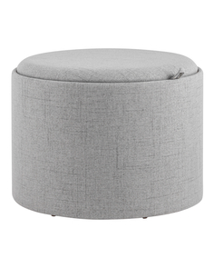 Пуф Fuzhou Victor Furniture Хюгге L с ящиком, 19B260LL Y13-8, рогожка серая