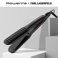 Выпрямитель волос Rowenta x Karl Lagerfeld Extra Liss SF411LF0, черный