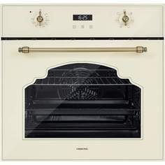 Встраиваемый электрический духовой шкаф Hiberg VM 6260 RY бежевый