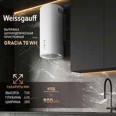 Вытяжка настенная Weissgauff Gracia 70 WH белый
