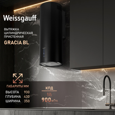 Вытяжка настенная Weissgauff Gracia BL черный
