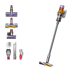 Пылесос Dyson V12 желтый, серый