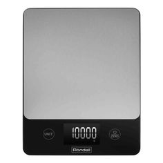 Весы кухонные Rondell RDE-1553 серебристый