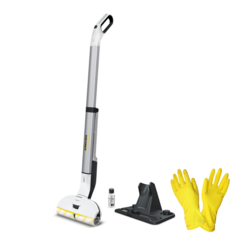 Паровая швабра Karcher EWM 2 Limited Edition 1.056-309-1 желтый +латексные перчатки