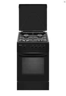 Газовая плита KRAFT KF-FSK5301GBL черный