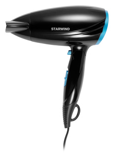 Фен STARWIND SHD 7066 1600 Вт черный; синий