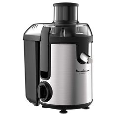 Соковыжималка центробежная MOULINEX JU420D10 400 Вт черный, серебристый