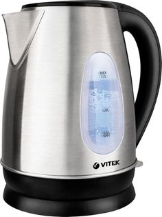 Чайник электрический VITEK VT-1134 1.7 л серебристый; черный
