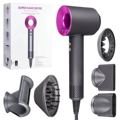 Фен для волос Super Hair Dryer, 5 насадок, стайлер для укладки волос Beauty First