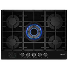 Встраиваемая варочная панель газовая Haier HHX-G75CWSB черный