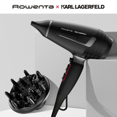 Фен Rowenta CV887LF0 2200 Вт черный, розовый