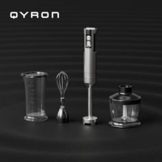 Погружной блендер QYRON BH601 серебристый