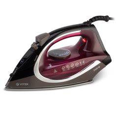 Утюг Vitek 8309-VT-01, 2400Вт, бордовый/черный