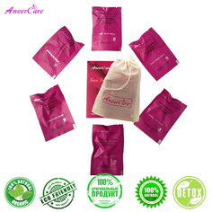 Фито тампоны Yoni Detox Pearls от AneerCare, китайские, лечебные, курс 6 шт в мешочке