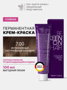 Крем-краска для волос 7.00+ Интенсивный натуральный блондин 100 мл/Mittelbond + _new, шт Keen