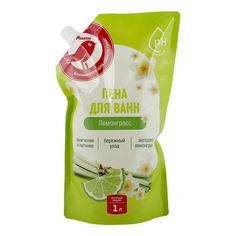 Пена для ванн АШАН Красная птица с ароматом лемонграсса, 1 л